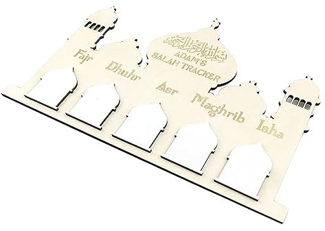 STOBOK Holzkalender für Junge Mädchen als Ramadan-adventskalender Wandkalender zum Zählen der Tage mit Eid-mubarak-thema Dekorativ für Fenster und Türen