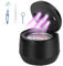 GuKKK Ultraschallreinigungsgerät,45000Hz Ultraschallreiniger,30W Ultrasonic Cleaner mit UV Lampe Timer,Ultraschallreiniger 200ML,Schmuck Reinigung Ultraschall für Zahnprothesen, Aligner (Schwarz)