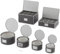LOFERMA Lot de 6 boîtes de rangement matelassées pour emballer la vaisselle et les verres avec 48 protections en feutre - Pour Noël, rangement saisonnier