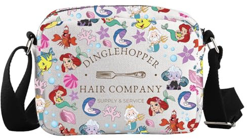 Meerjungfrau Prinzessin Crossbody Tasche Cartoon Prinzessin Geschenk Märchen Prinzessin Geschenk, Dinglehopper Hkb EU, 5.91 Inches ×8.27 Inches