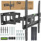 GACHLINE - Supporto da parete per TV 32-60 - orientabile e inclinabile - Supporto per TV piatto e curvo - VESA 75x75-400x400 - Estensibile 72-370 mm - fino a 35 kg - per LED LCD OLED - incl. fascetta