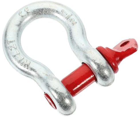 Garneck Manille d'Ancrage Galvanisée 1/2'' 2 Tonnes Goupille à Vis Manille à Boulon Robuste en Acier Haute Résistance Outil de Levage Industriel et Construction