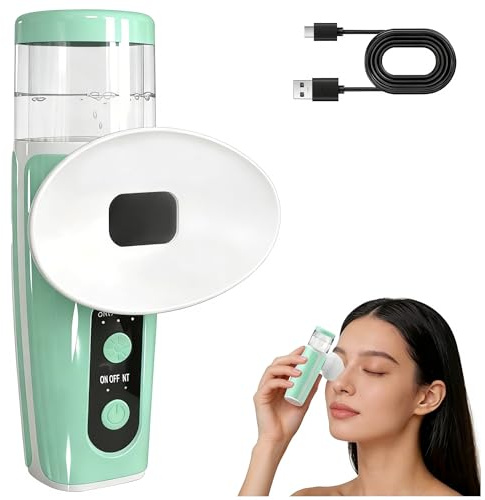 Vaporizador De Ojos Para Ojos Secos,Recargable Nano Eye Mist Sprayer | Pulverizador De Vapor Con Nano Calor Para Hidratación,Aliviar Los Ojos Secos y La Cara,Fatiga Nebulizer For Eye