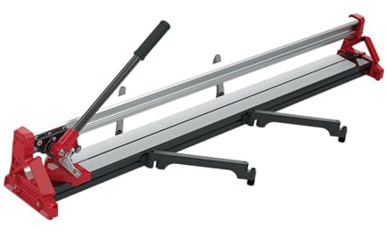 RUBI RWK Manueller Fliesenschneider, 1200 mm, hohe Sichtbarkeit, asymmetrische Führung, 22 mm extremes Ritzrad und professionelle Tragetasche im Lieferumfang enthalten