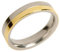 Boccia Damen-Ring teil-goldplattiert Titan GR.60 0129-0260