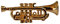 GEWA 980036 Unisex-Brosche Anstecknadel Trompete, goldfarbig