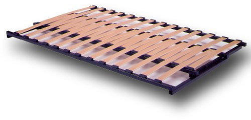 Promo Matelas - Sommier Cadre Extensible 27 Lattes - Bleu Nuit - 84 À 156 X 190 Cm