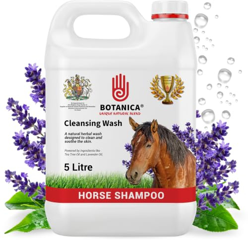 Botanica Cleansing Wash | Horse Skin Cleanser & Equine Coat Care Wash | Botanical Grooming Formula with Tea Tree Oil & Lavender | 5L