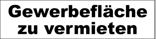 KIWISTAR - Werbeplane - Gewerbefläche zu vermieten - 300cmx100cm - Plane Banner Gerüstplane