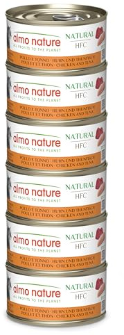 almo nature Megapack Katzenfutter nass - Huhn und Thunfisch - 6er Pack (6x70g)