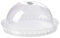 Omada Design Plat à gâteau de 36 cm, hauteur 16,5 cm, porte-gâteaux avec couvercle en plastique incassable, Ligne Diamond, Transparent
