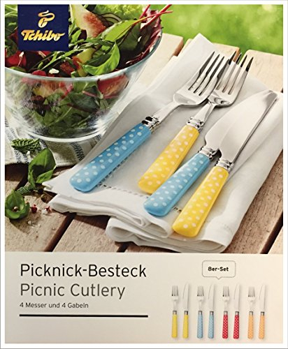 Tchibo TCM Picknik Besteck Geschirr Tafelset 8 Teilig