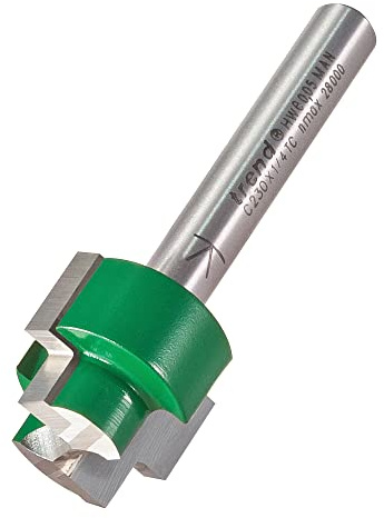 Trend CraftPro Rebater Router Cutter, 1/4 Inch Shank, 10mm Cut Length and 13/19mm Cut Diameter, Tungsten Carbide Tipped, C230X1/4TC