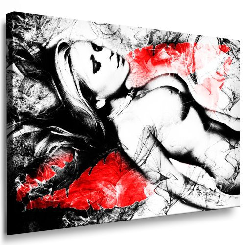 Erotik Akt Sexy Girl Leinwand Bild 120x80cm k. Poster ! Bild fertig auf Keilrahmen ! Pop Art Wandbilder, Bilder zur Dekoration - Deko. Akt/Erotik/Sexy Kunstdrucke und Gemälde