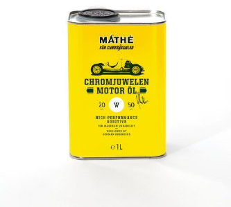 MATHÉ Chromjuwelen Motor Öl 20W-50 (1,0 l) - Mild legiertes mineralisches Motorenöl für Old- und Youngtimer - High Performance Oldtimer-Motoröl mit optimalen Verschleiß- und Korrosionsschutz