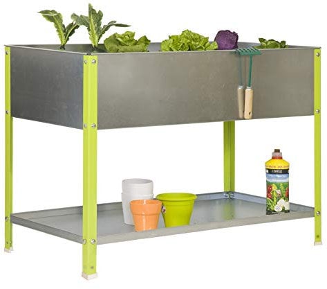 Simonrack G07100220290402 - Fioriera 100 L 850 x 900 x 400 mm, verde/zincato