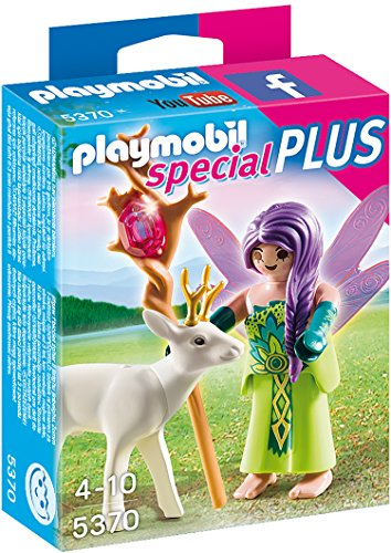 Playmobil - 5370 - Fée ailée avec Chevreuil Blanc