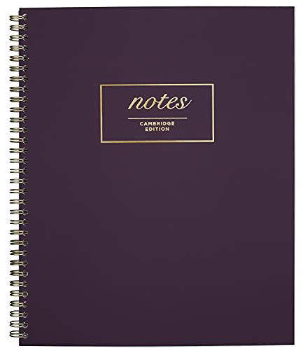 Cambridge Mead 49567 Meeting-Notizbuch/Tagebuch, Violett, 80 Doppelspiralblätter, 27,9 x 22,9 cm