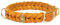 CopcoPet Hundehalsband aus Fettleder 30–34 cm x 15mm Cognac – Geflochtenes Lederhalsband – Messing mit Dornschließe – Robust & verstellbar – Für kleine Hunde, ideal für Alltag & Training