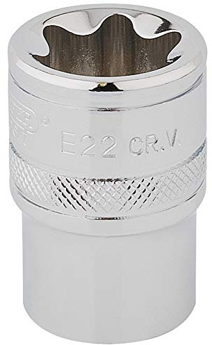 Draper 34372 TX-Star 1/2 Inch Square Drive E22 Socket