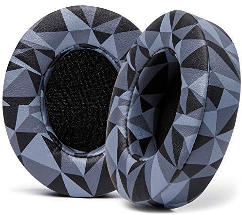 WC Wicked Cushions Replacement Ear Pads for Beats Studio 2 & 3 (B0501, B0500) Wired & Wireless | Does NOT Fit Beats Solo | Softer PU Leather, Enhanced Foam & Stronger Adhesive | Geo Grey
