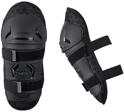O'NEAL | Protezione del ginocchio | Bambini | Motocross Bike MX MTB Mountain Bike | Vestibilità comoda e dinamica, adatta per età 4-9 | Peewee Knee Guard | Nero | M/L