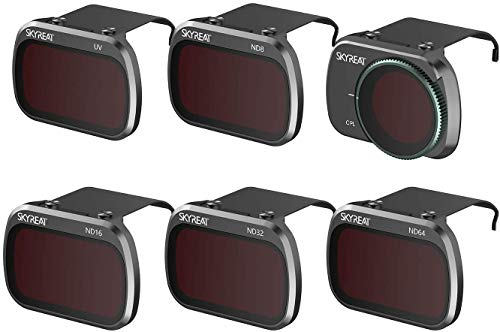 Skyreat Mavic Mini 2 Set di filtri ND per obiettivi della fotocamera Set da 6 (CPL, UV, ND8, ND16, ND32, ND64) Compatibile con DJI MINI SE Mini 2 Mavic Mini Camera