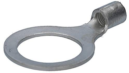 10 Stück Cembre S6-M14 I unisoliert I Ringkabelschuh 4mm² bis 6mm² I Quetschverbinder M14 Ringform