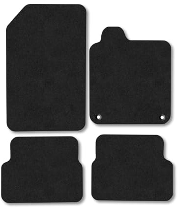 Renault Laguna (2007-2015) Carpet Car Mats | Black Edge Trim Tailored Fit Floor Mats Full Coverage Protection Accessories Easy Clean Anti Slip Made in the UK