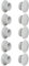 cyclingcolors 10x tappo chiusura plastica nero bianco grigio marrone mobili inserto cappuccio copriforo fori (Ø12mm/grigio chiaro RAL 7035)