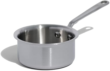 Made In Cookware - 3/4 Quart Stainless Steel Butter Warmer - 5 Ply Stainless Clad - Professional Cookware - Made in Italy - Induction Compatible