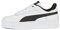 PUMA Femme Carina Street Chaussures-lifestyle, Puma White Puma Black Puma Silver, 39 EU