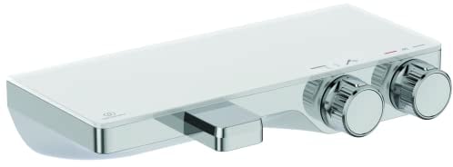 Ideal Standard CERATHERM S200 A7330AA - Grifo mezclador termostático para baño y ducha, montado en la pared, cromado