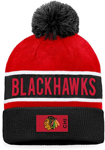 Fanatics Chicago Blackhawks Authentic Pro Game Beanie Wintermütze
