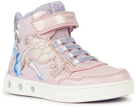 Geox Garçon Fille J Skylin Girl Basket, Rose Lilas, 24 EU