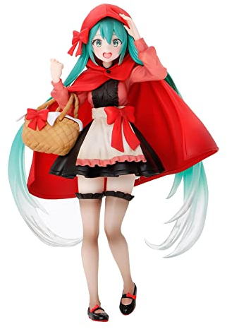 Xinchangda Anime Miku Figur Miku Kimono Stil Rotkäppchen Stil PVC Figur Sammlung Statue Ornamente Dekoration Kinder Spielzeug Puppe Geschenk Exquisite Boxed Puppe