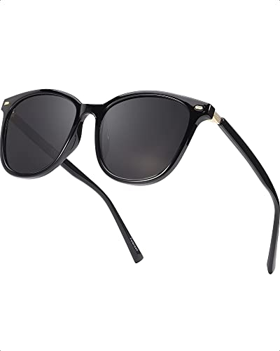 Myiaur Polarisierte Sonnenbrillen Damen Groß, UV400 Schutz Brille Verspiegelte Klassische Sonnenbrille