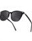 Myiaur Lunettes de soleil polarisées pour femme avec verres miroir rétro et protection UV400 - Grandes lunettes tendance et élégantes, Noir/gris