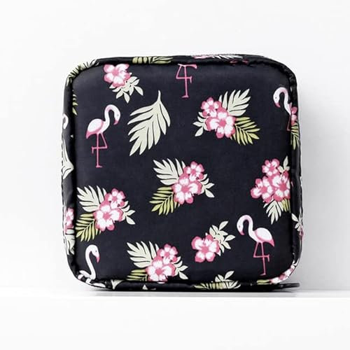 DABIN Tragbare Sanitär Tampon Aufbewahrungstasche Frauen Mädchen Serviette Comestics Make-up Baumwolle Literarischer Reißverschluss Geldbörse Kleinigkeiten Organzier