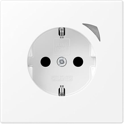 JUNG Home BTLS1521 SE WWM Smart Steckdose Energy mit Strommessung Sprach- und Appsteuerung Kompatibel mit Alexa Steuerung über Bluetooth Serie LS