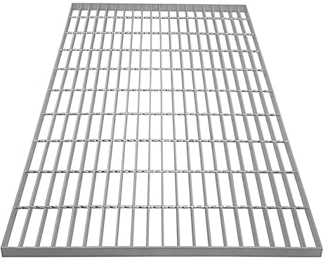 Griglia zincata del pavimento passerella pannello di drenaggio grondaia sfiato acciaio resistente alle intemperie zincato 1000mm x 700mm x 30mm 4mm spessore del metallo 700kg capacità di carico