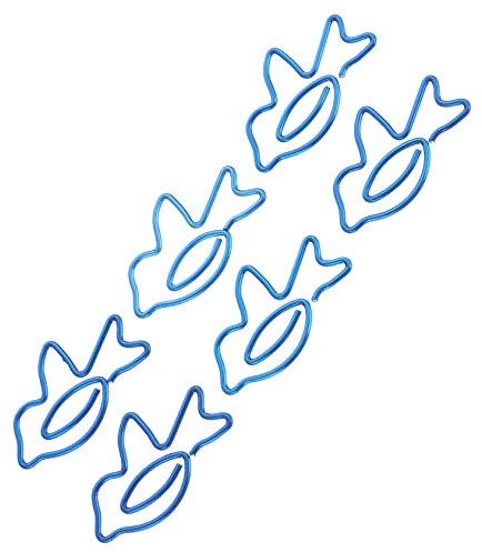 Operitacx 30stücke Kreative Büroklammern Vogel-design Blau Als Lesezeichen Für Bürobedarf Für Partys Und Kreative Projekte Stabil Und Zuverlässig Der Anwendung