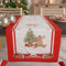 Petti Artigiani Italiani - Tischläufer Weihnachten, Tischläufer Weihnachten, Küchenläufer 140 x 40 cm, Tischläufer Weihnachten eleganter Bär, 100% Made in Itay