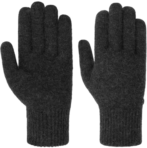 Roeckl Wollhandschuhe mit Kaschmir Handschuhe Fingerhandschuhe Herren - Winter Herbst-Winter - 8 1/2 HS anthrazit