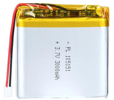 Uxney Batteria agli ioni di litio agli ioni di litio da 3,7 V, 3000 mAh, 105151, con connettore 2 PH, con griglia da 2,0 mm