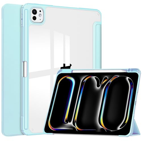 Acelive Custodia Cover Per iPad Pro 11 2024 M4 (5a Generazione) con Pen Holder, Auto Sveglia/Sonno