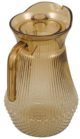 Luxshiny Carafe Transparente Avec Poignée Ergonomique Pour Eau Jus Et Thé Idéale Pour Réunions Et Fêtes