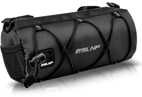 DN DENNOV Lenkertasche Fahrrad Multifunktionale Fahrradtasche Lenker Aufbewahrungstasche mit Schultergurt für Rennrad Mountainbike Radfahren Reisen (Schwarz)