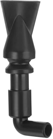 sourcing map 1Pcs Aquarium Nozzle, 360°Free Rotate Plastic Aquarium Pump Nozzle, 8mm/0.31 OD Flat Water Outlet Return Pipe Fitting for Aquariums Fish Tanks(Black)