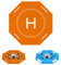 FPVtosky Drone Landing Pad, Octagonal Nighttime Reflective Foldable Portable Waterproof 20.5 (52cm) Helicopter Landing Pad for DJI Flip/NEO/Mini 4K/Mini 4 Pro/Avata/Air 3S/Mini 3/2 SE Accessories